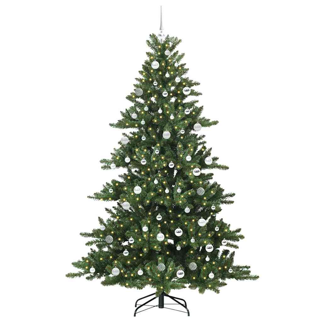 Kunstmatige Inklapbare Kerstboom Groen 210 cm PVC en staal is nu te koop bij PeponiXL, paradijselijk wonen!