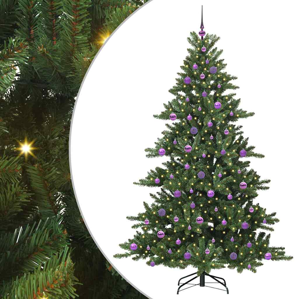 Kunstmatige Inklapbare Kerstboom Groen 210 cm PVC en staal is nu te koop bij PeponiXL, paradijselijk wonen!