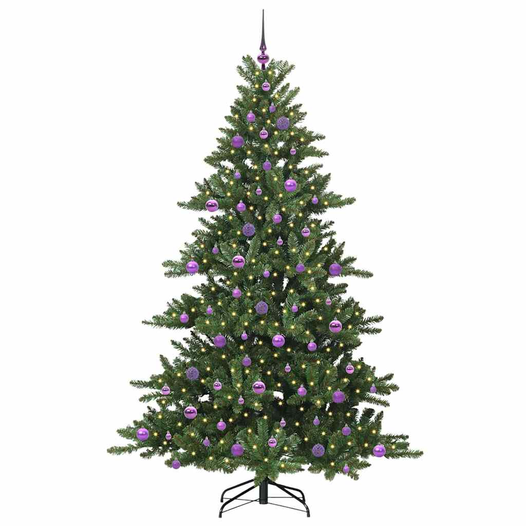Kunstmatige Inklapbare Kerstboom Groen 210 cm PVC en staal is nu te koop bij PeponiXL, paradijselijk wonen!