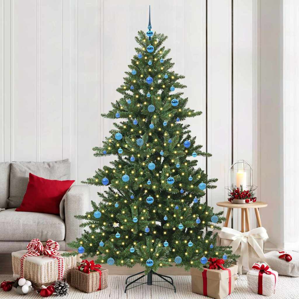 Kunstmatige Inklapbare Kerstboom Groen 210 cm PVC en staal is nu te koop bij PeponiXL, paradijselijk wonen!