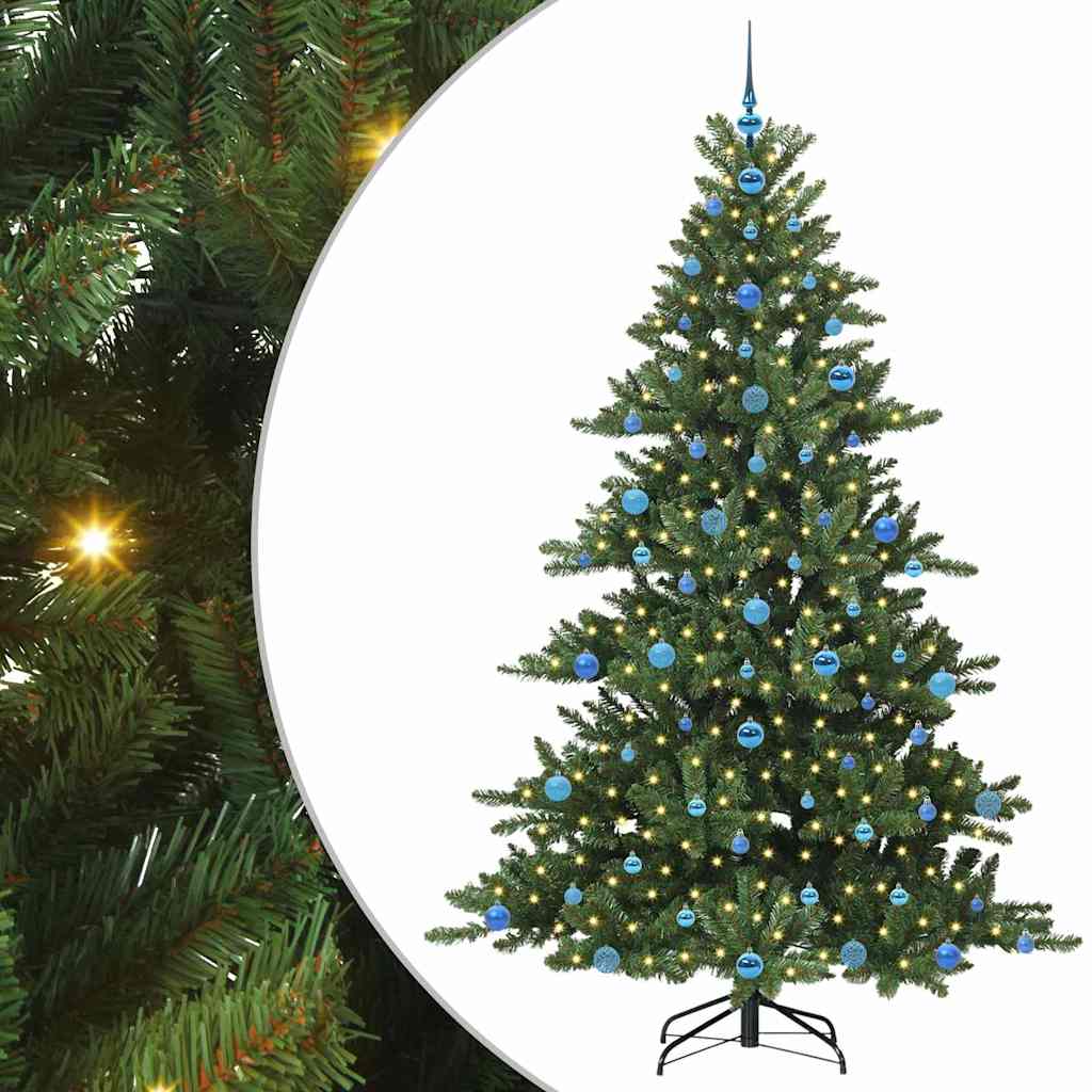 Kunstmatige Inklapbare Kerstboom Groen 210 cm PVC en staal is nu te koop bij PeponiXL, paradijselijk wonen!