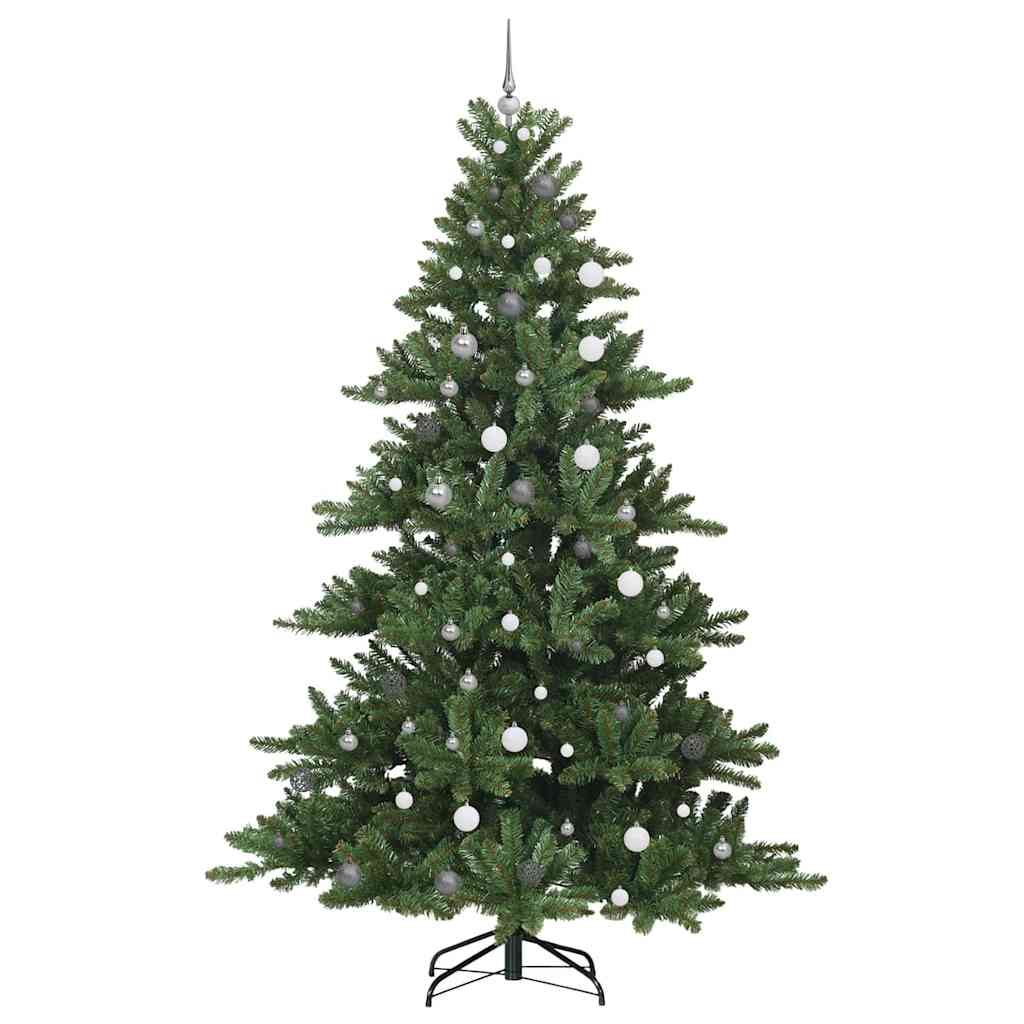 Kunstmatige Inklapbare Kerstboom Groen 240 cm PVC en staal is nu te koop bij PeponiXL, paradijselijk wonen!