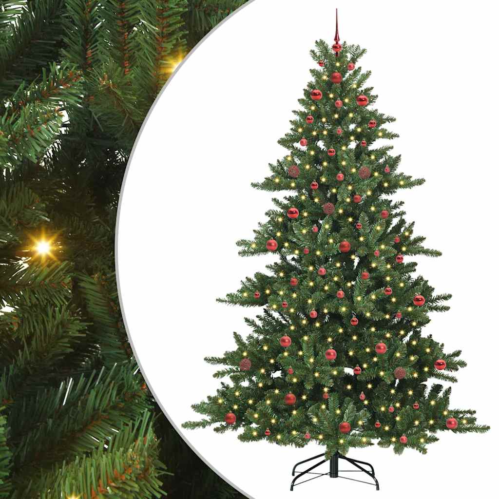 Kunstmatige Inklapbare Kerstboom Groen 240 cm PVC en staal is nu te koop bij PeponiXL, paradijselijk wonen!