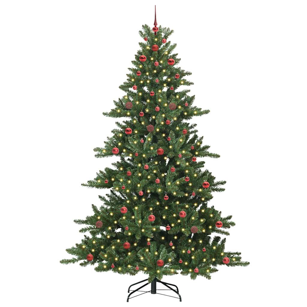 Kunstmatige Inklapbare Kerstboom Groen 240 cm PVC en staal is nu te koop bij PeponiXL, paradijselijk wonen!