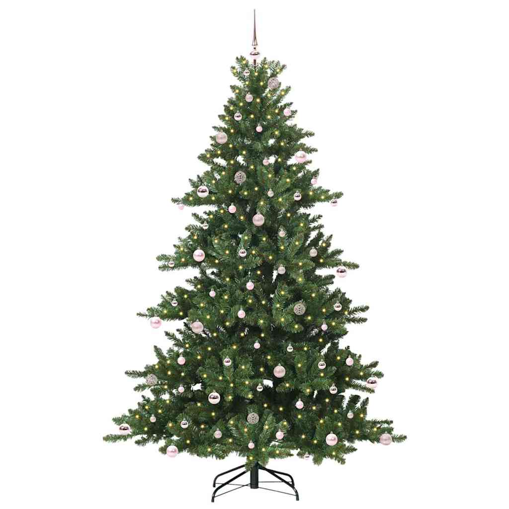 Kunstmatige Inklapbare Kerstboom Groen 240 cm PVC en staal is nu te koop bij PeponiXL, paradijselijk wonen!