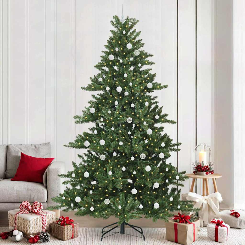 Kunstmatige Inklapbare Kerstboom Groen 240 cm PVC en staal is nu te koop bij PeponiXL, paradijselijk wonen!
