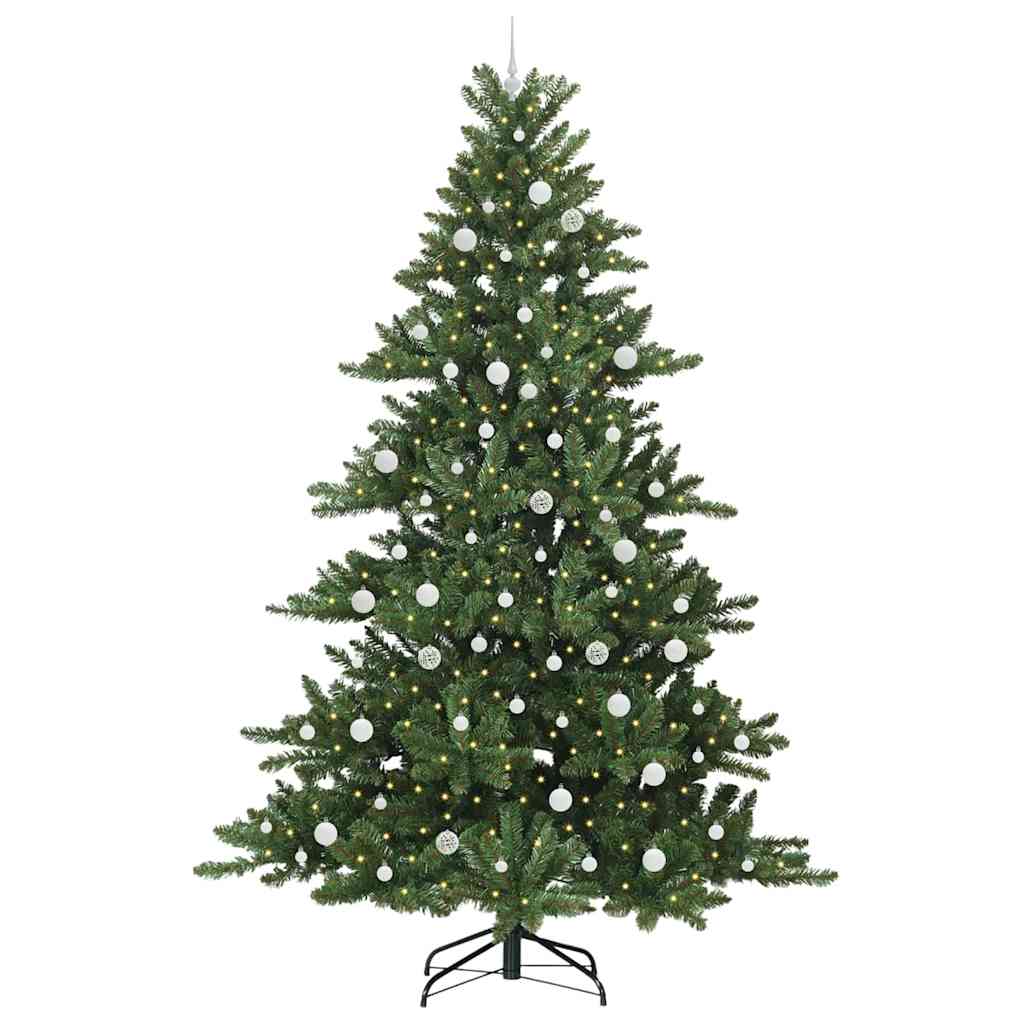 Kunstmatige Inklapbare Kerstboom Groen 240 cm PVC en staal is nu te koop bij PeponiXL, paradijselijk wonen!
