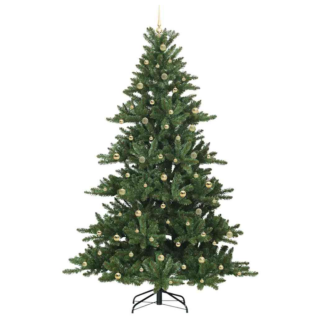 Kunstmatige Inklapbare Kerstboom Groen 240 cm PVC en staal is nu te koop bij PeponiXL, paradijselijk wonen!