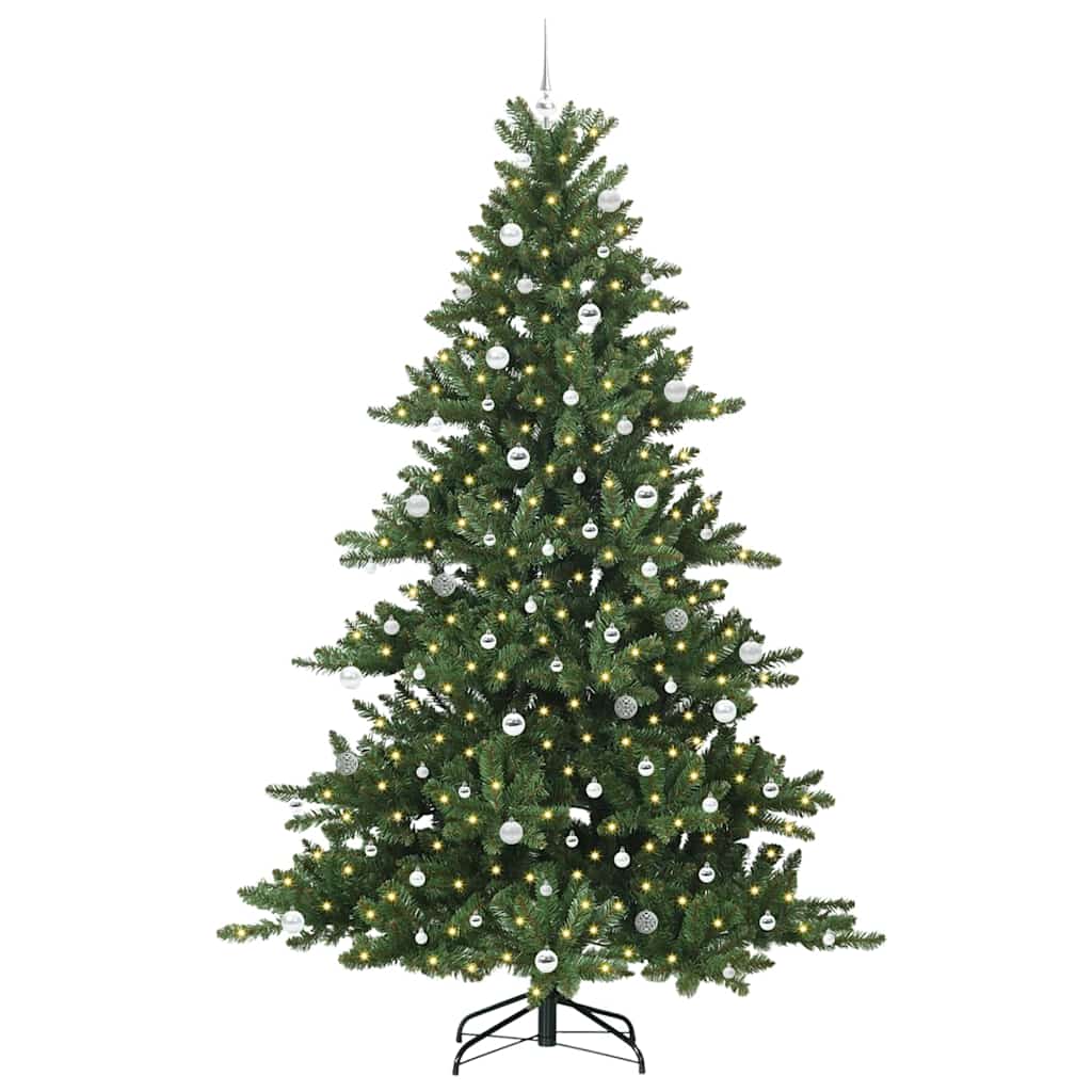 Kunstmatige Inklapbare Kerstboom Groen 240 cm PVC en staal is nu te koop bij PeponiXL, paradijselijk wonen!