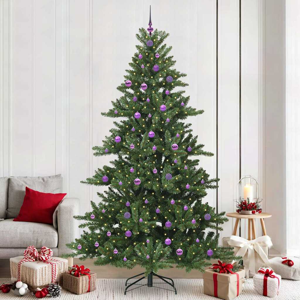 Kunstmatige Inklapbare Kerstboom Groen 240 cm PVC en staal is nu te koop bij PeponiXL, paradijselijk wonen!