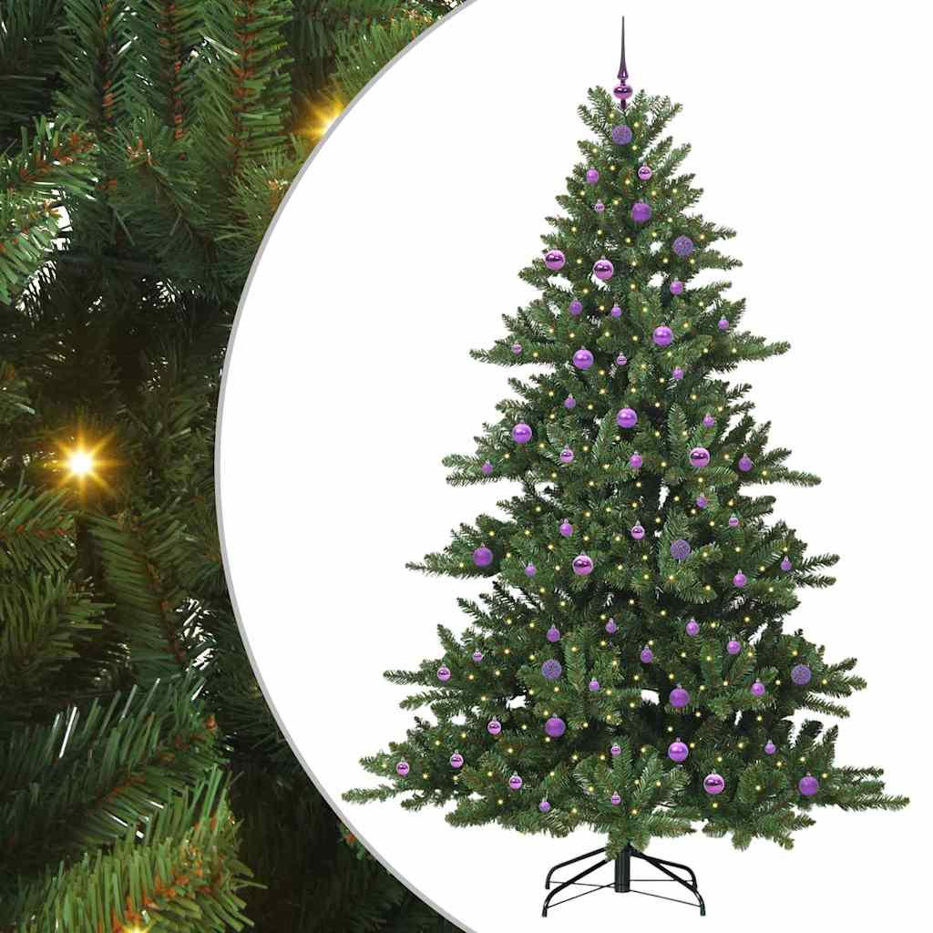 Kunstmatige Inklapbare Kerstboom Groen 240 cm PVC en staal is nu te koop bij PeponiXL, paradijselijk wonen!
