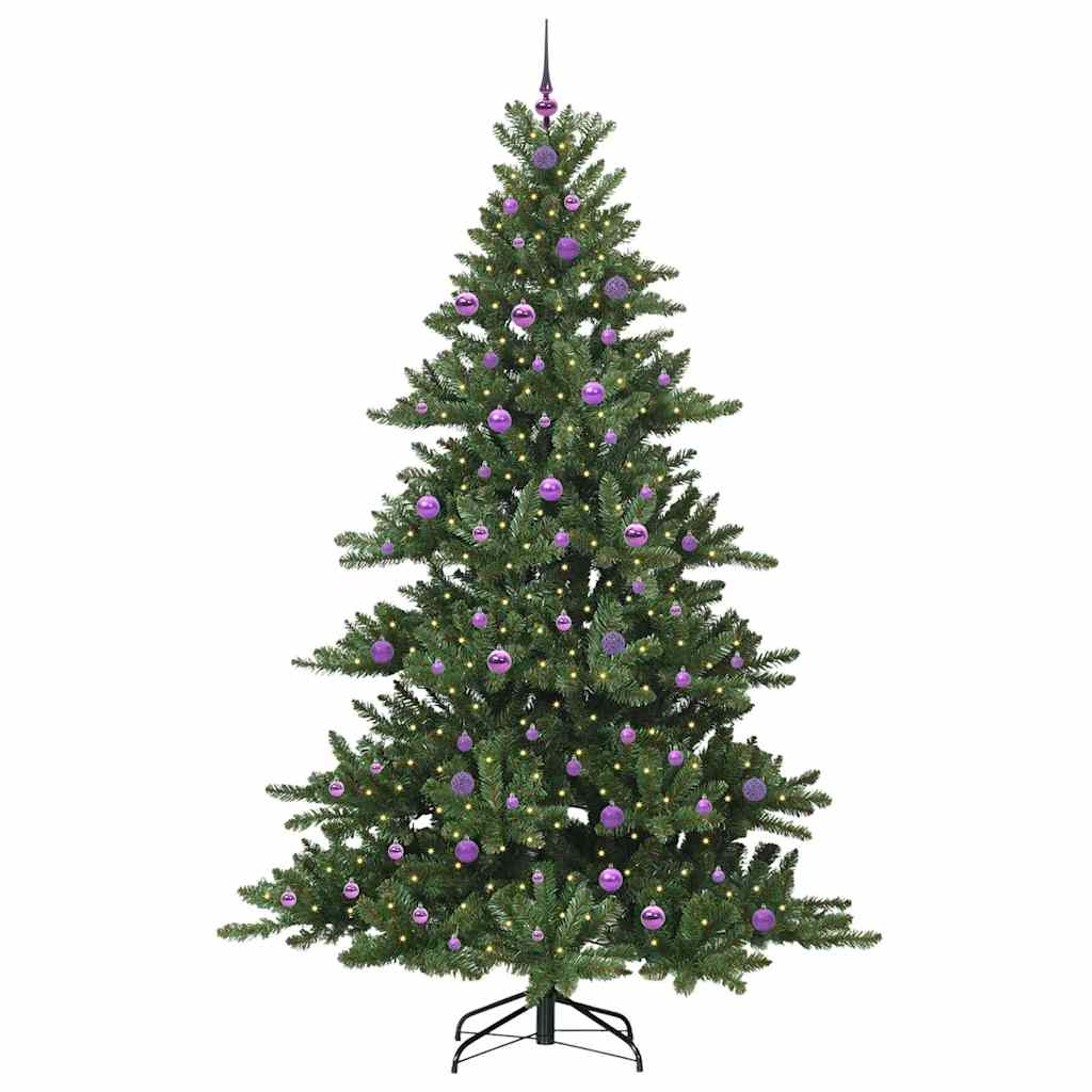 Kunstmatige Inklapbare Kerstboom Groen 240 cm PVC en staal is nu te koop bij PeponiXL, paradijselijk wonen!