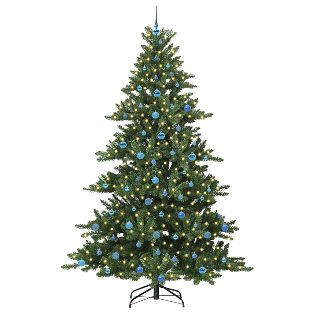 Kunstmatige Inklapbare Kerstboom Groen 240 cm PVC en staal is nu te koop bij PeponiXL, paradijselijk wonen!
