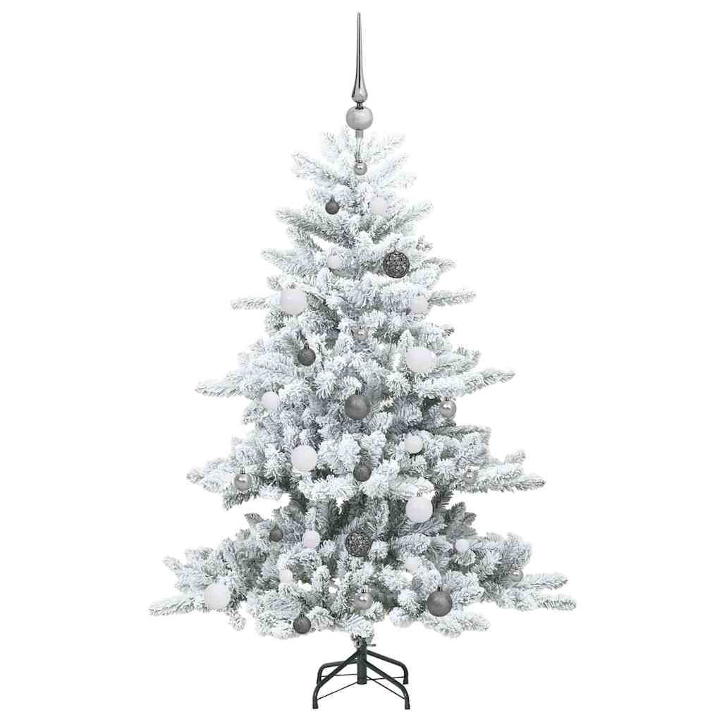 Kunstmatige Inklapbare Kerstboom Wit 150 cm PVC en staal is nu te koop bij PeponiXL, paradijselijk wonen!