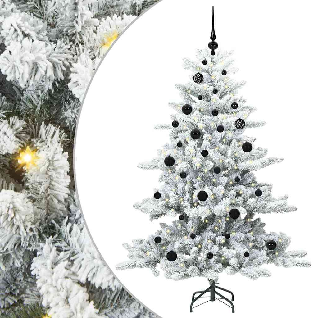 Kunstmatige Inklapbare Kerstboom Wit 150 cm PVC en staal is nu te koop bij PeponiXL, paradijselijk wonen!