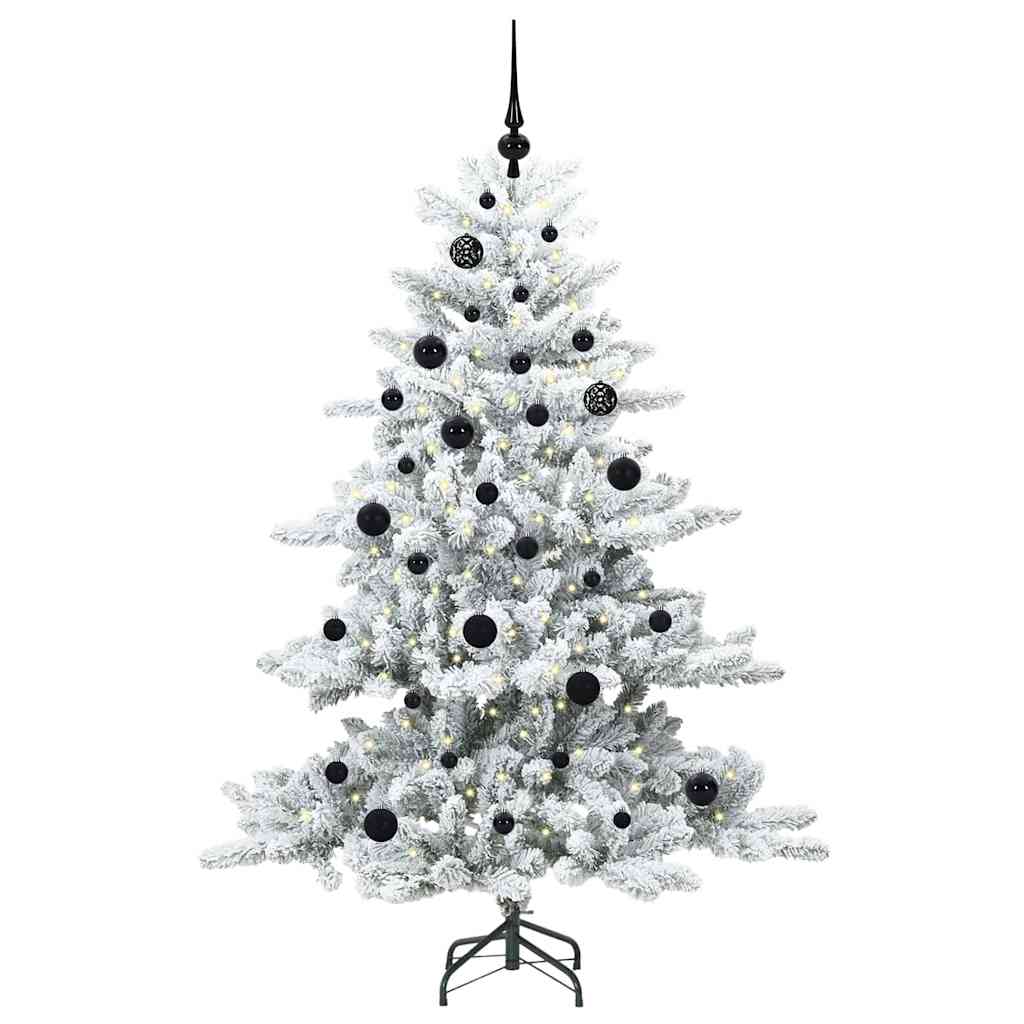 Kunstmatige Inklapbare Kerstboom Wit 150 cm PVC en staal is nu te koop bij PeponiXL, paradijselijk wonen!