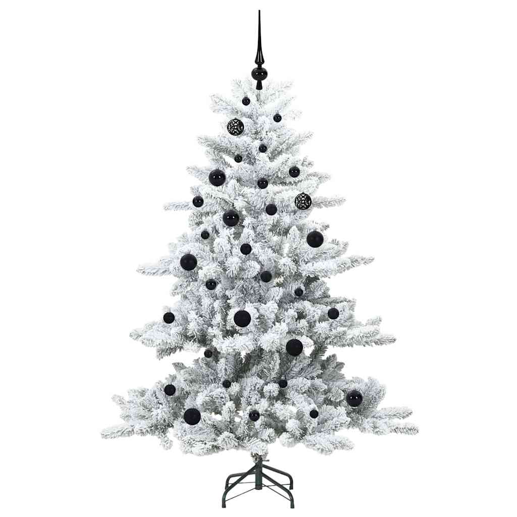 Kunstmatige Inklapbare Kerstboom Wit 150 cm PVC en staal is nu te koop bij PeponiXL, paradijselijk wonen!