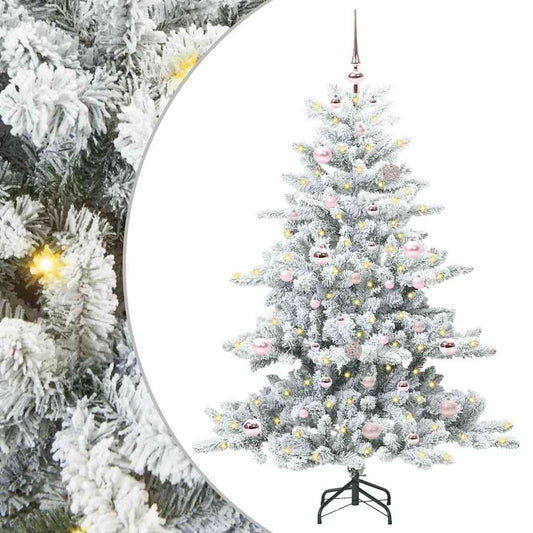 Kunstmatige Inklapbare Kerstboom Wit 150 cm PVC en staal is nu te koop bij PeponiXL, paradijselijk wonen!