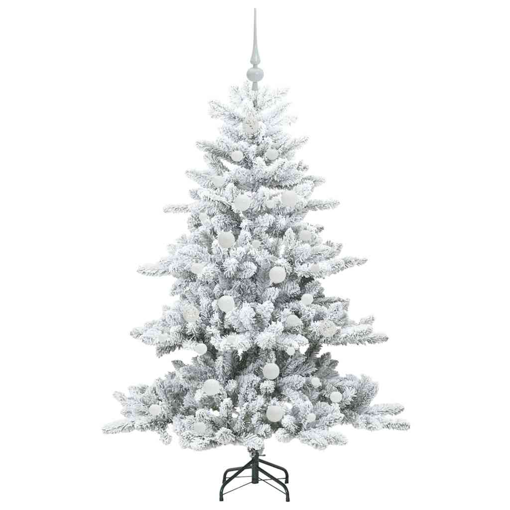 Kunstmatige Inklapbare Kerstboom Wit 150 cm PVC en staal is nu te koop bij PeponiXL, paradijselijk wonen!
