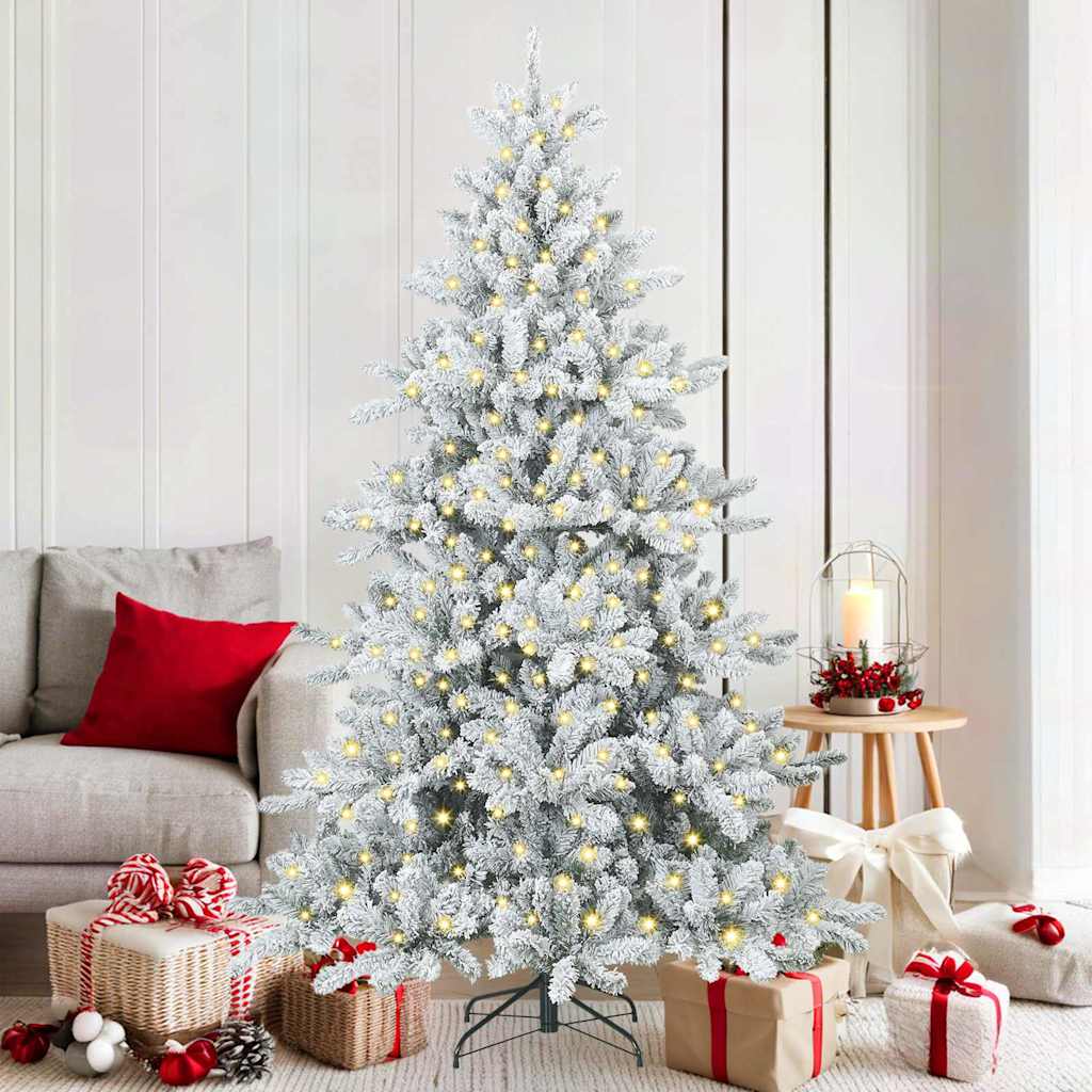 Kunstmatige Inklapbare Kerstboom Wit 180 cm PVC en staal is nu te koop bij PeponiXL, paradijselijk wonen!