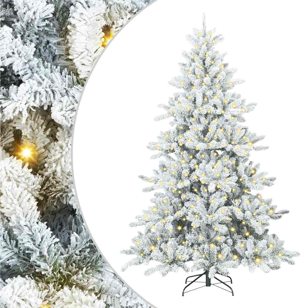 Kunstmatige Inklapbare Kerstboom Wit 180 cm PVC en staal is nu te koop bij PeponiXL, paradijselijk wonen!