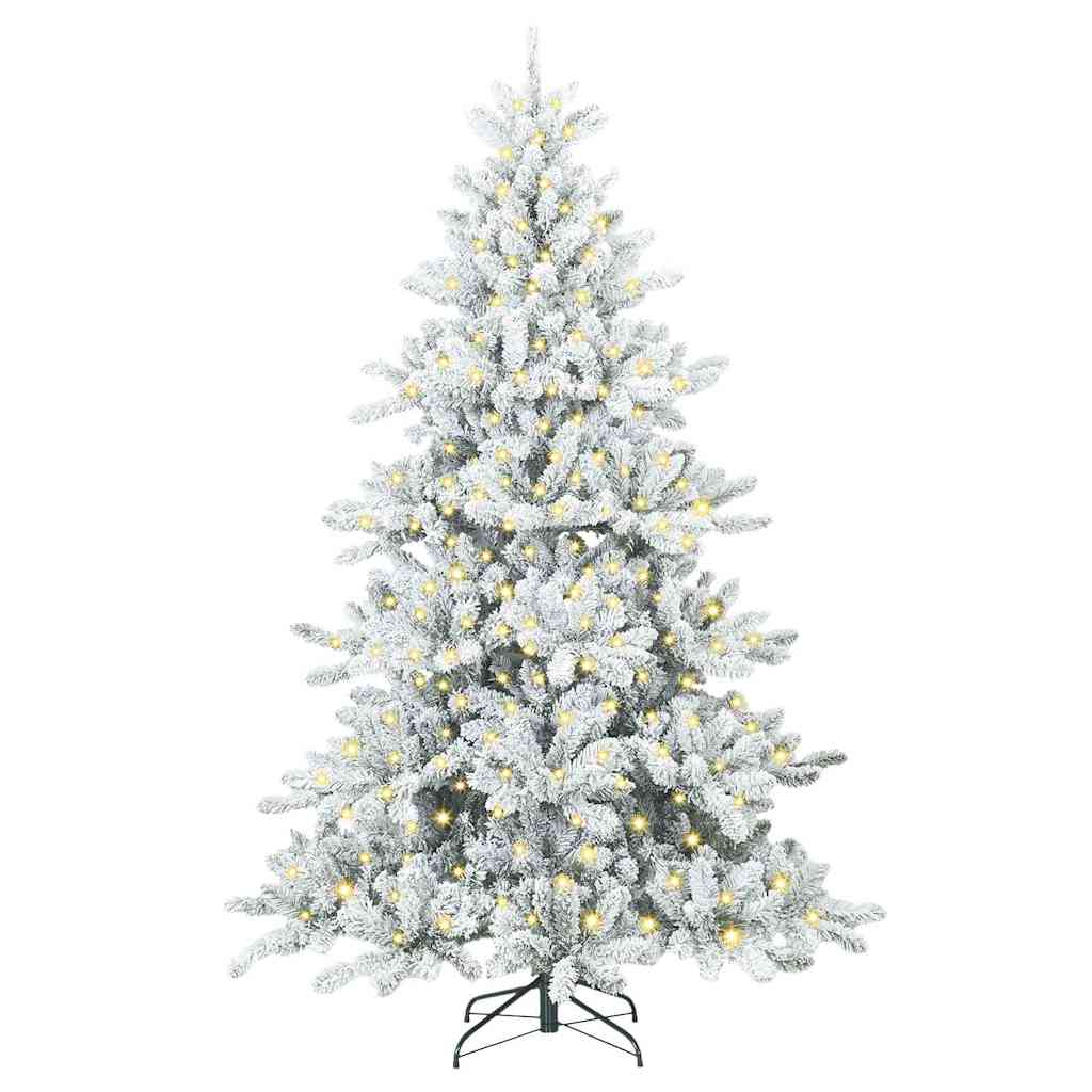 Kunstmatige Inklapbare Kerstboom Wit 180 cm PVC en staal is nu te koop bij PeponiXL, paradijselijk wonen!
