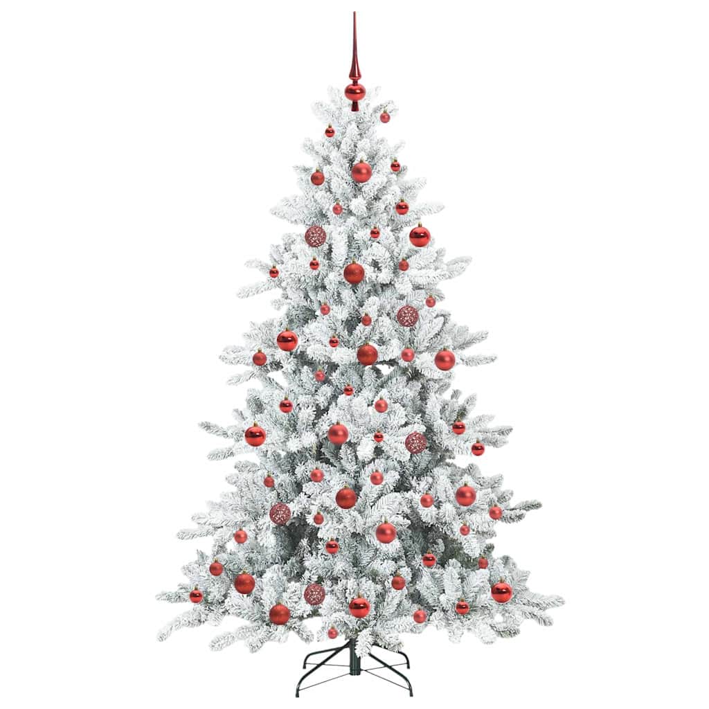 Kunstmatige Inklapbare Kerstboom Wit 180 cm PVC en staal is nu te koop bij PeponiXL, paradijselijk wonen!