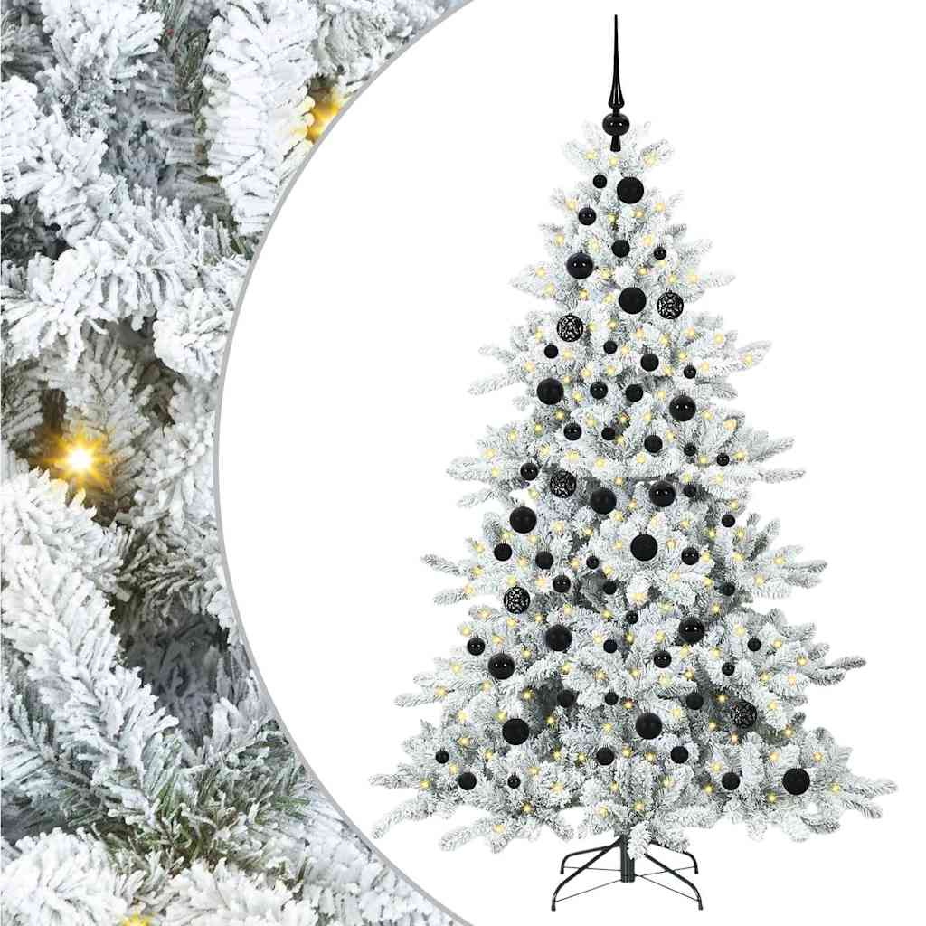 Kunstmatige Inklapbare Kerstboom Wit 180 cm PVC en staal is nu te koop bij PeponiXL, paradijselijk wonen!