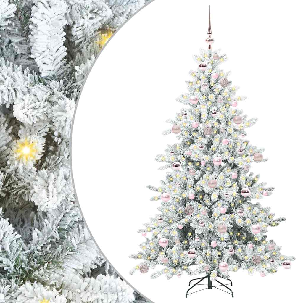Kunstmatige Inklapbare Kerstboom Wit 180 cm PVC en staal is nu te koop bij PeponiXL, paradijselijk wonen!