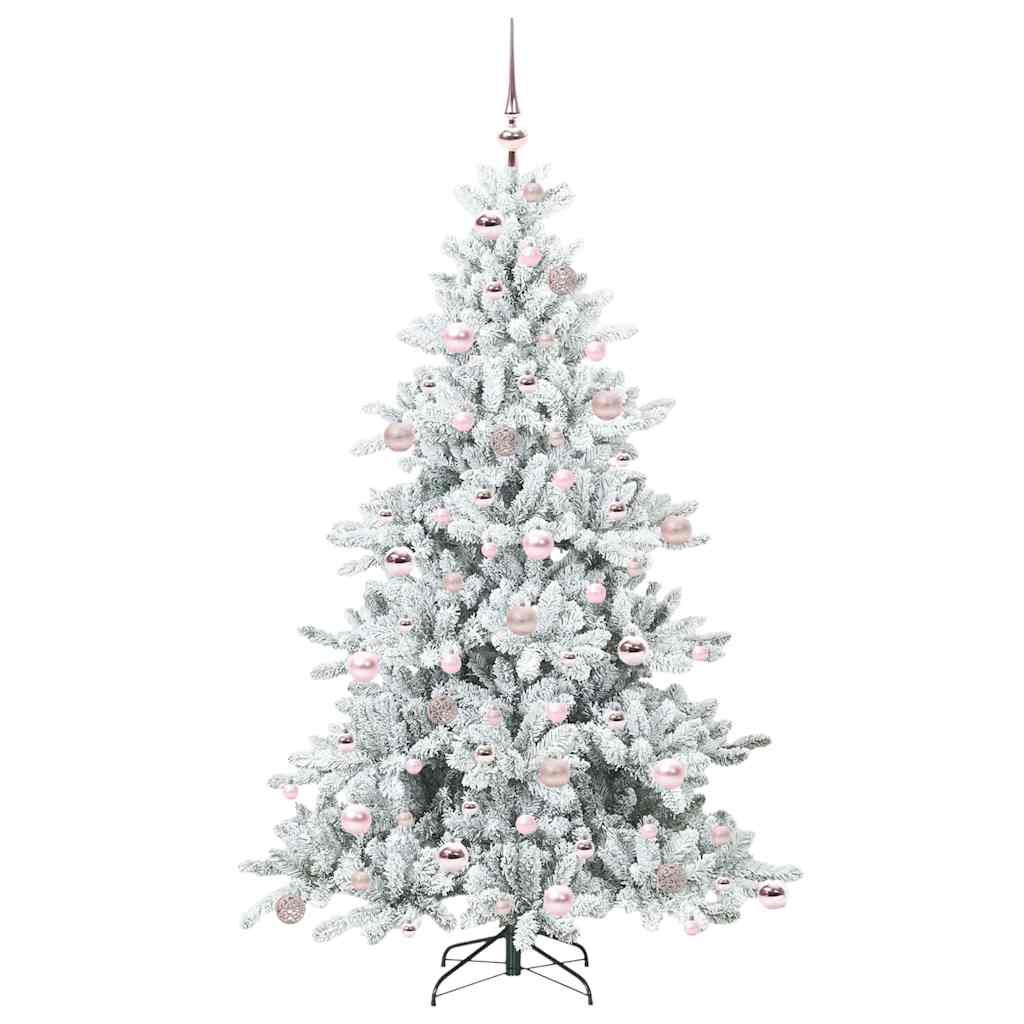 Kunstmatige Inklapbare Kerstboom Wit 180 cm PVC en staal is nu te koop bij PeponiXL, paradijselijk wonen!
