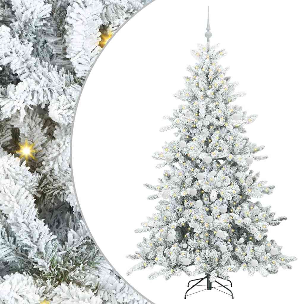 Kunstmatige Inklapbare Kerstboom Wit 180 cm PVC en staal is nu te koop bij PeponiXL, paradijselijk wonen!