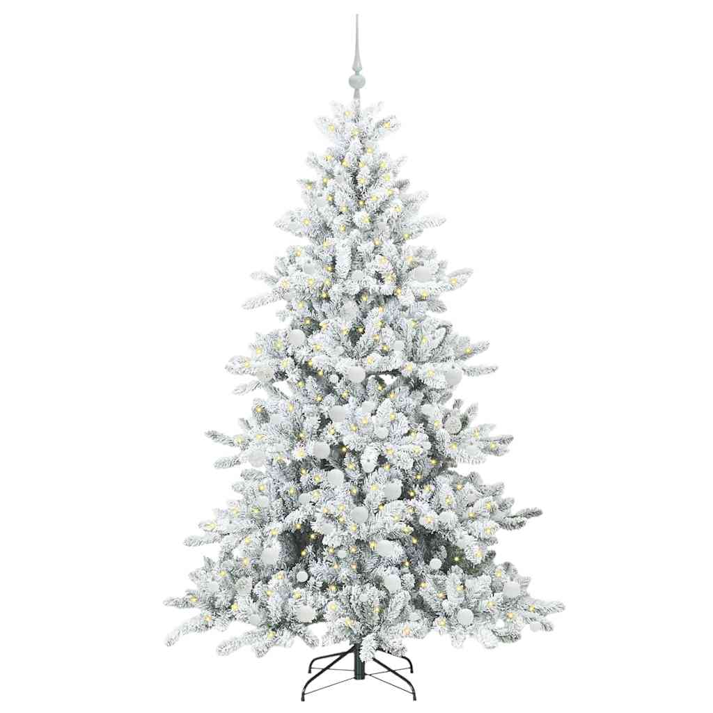 Kunstmatige Inklapbare Kerstboom Wit 180 cm PVC en staal is nu te koop bij PeponiXL, paradijselijk wonen!