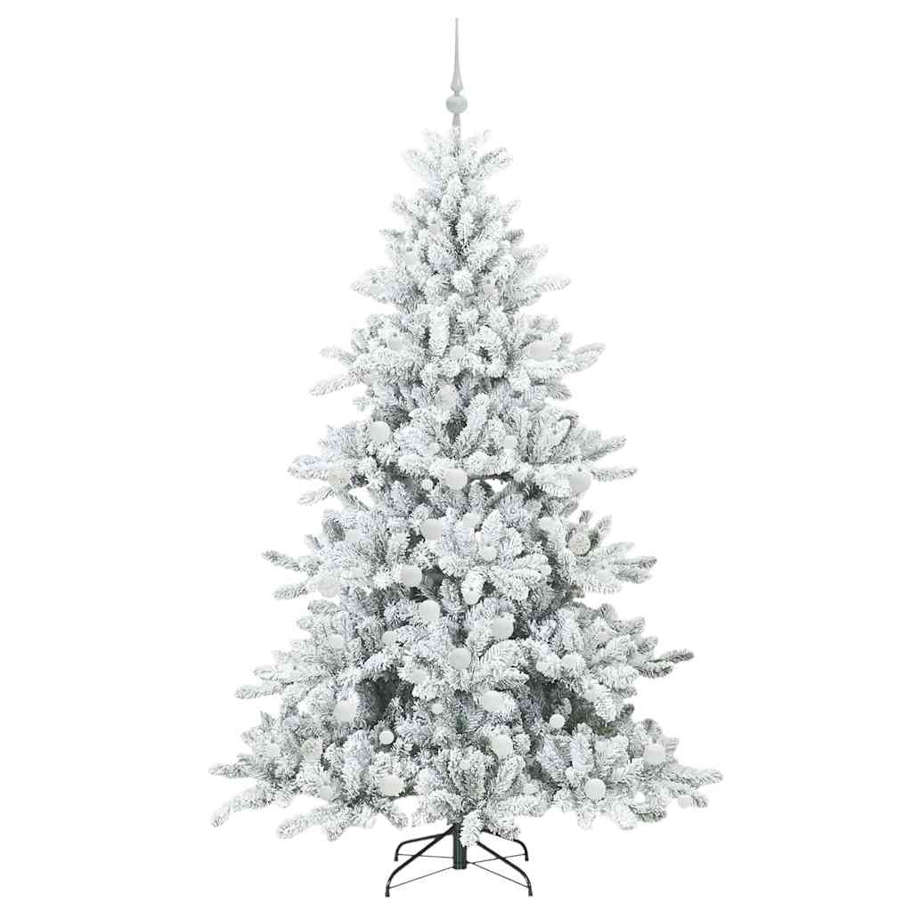 Kunstmatige Inklapbare Kerstboom Wit 180 cm PVC en staal is nu te koop bij PeponiXL, paradijselijk wonen!