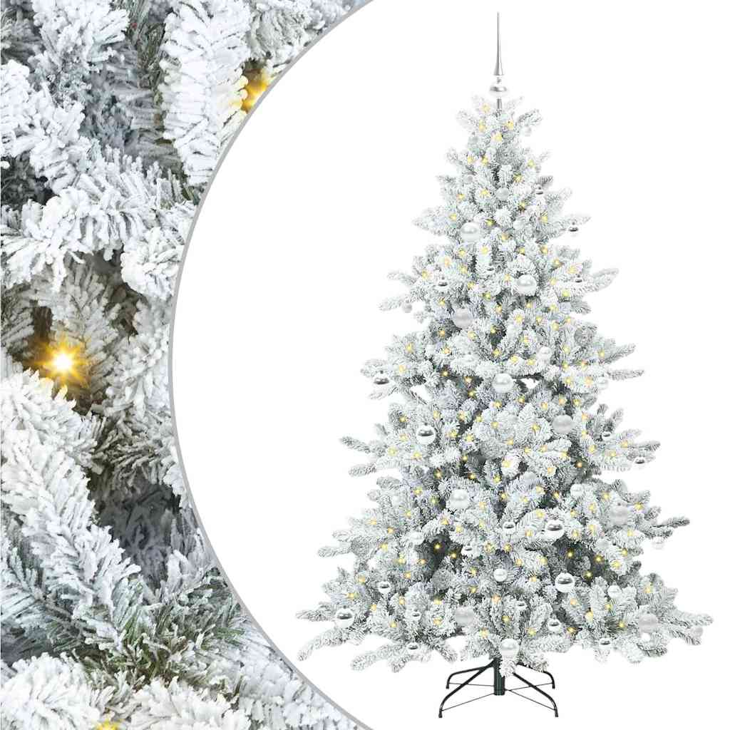 Kunstmatige Inklapbare Kerstboom Wit 180 cm PVC en staal is nu te koop bij PeponiXL, paradijselijk wonen!