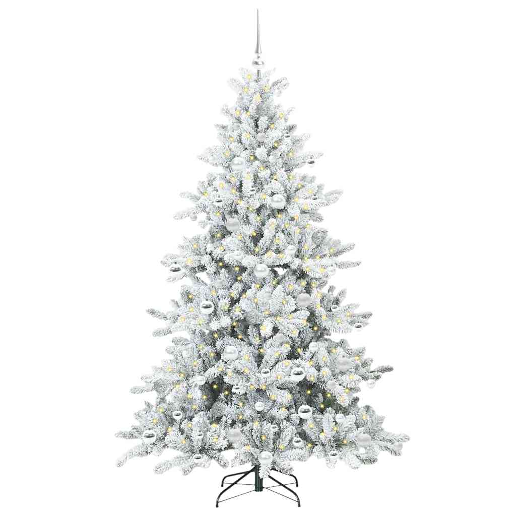Kunstmatige Inklapbare Kerstboom Wit 180 cm PVC en staal is nu te koop bij PeponiXL, paradijselijk wonen!