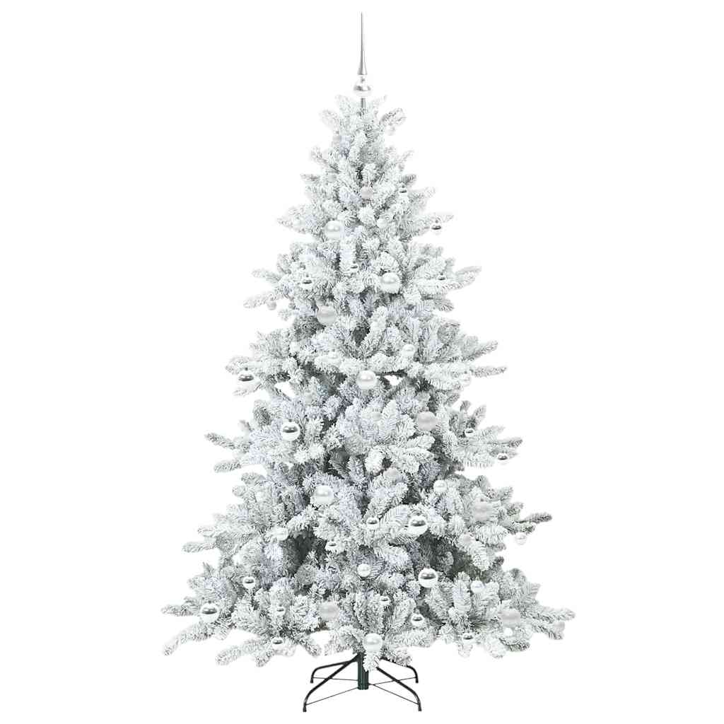 Kunstmatige Inklapbare Kerstboom Wit 180 cm PVC en staal is nu te koop bij PeponiXL, paradijselijk wonen!