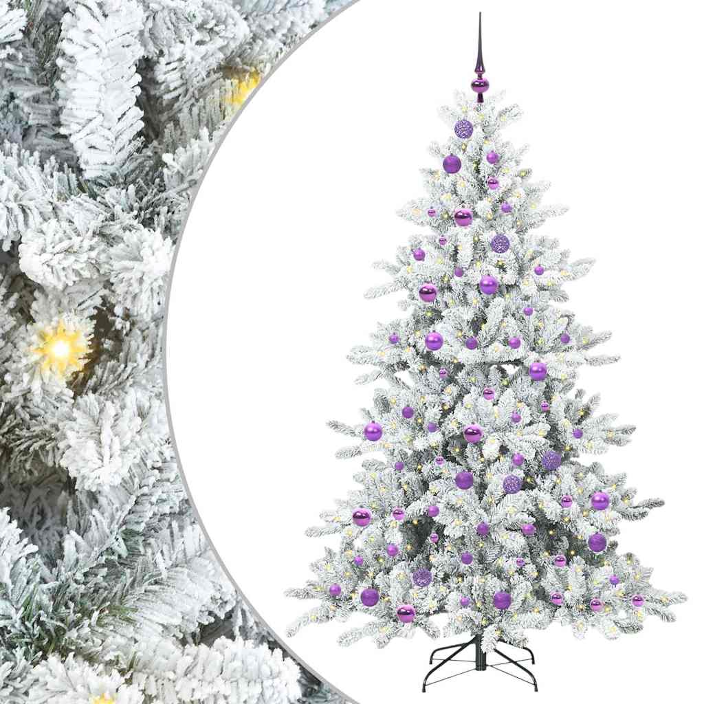 Kunstmatige Inklapbare Kerstboom Wit 180 cm PVC en staal is nu te koop bij PeponiXL, paradijselijk wonen!