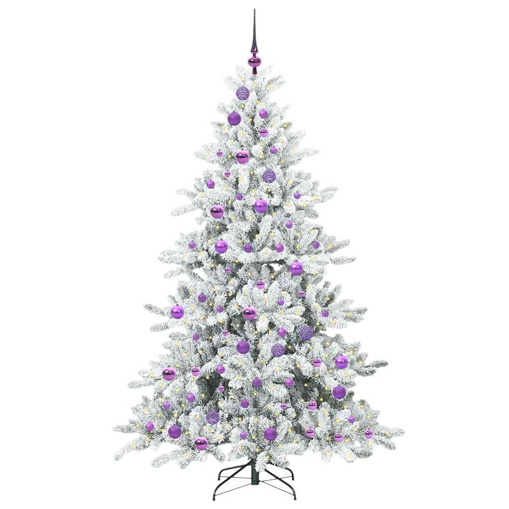 Kunstmatige Inklapbare Kerstboom Wit 180 cm PVC en staal is nu te koop bij PeponiXL, paradijselijk wonen!