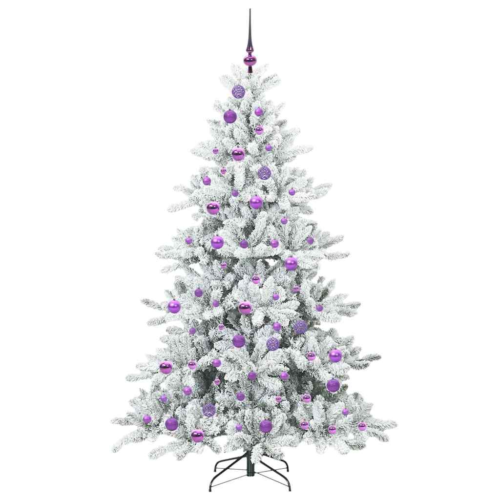 Kunstmatige Inklapbare Kerstboom Wit 180 cm PVC en staal is nu te koop bij PeponiXL, paradijselijk wonen!