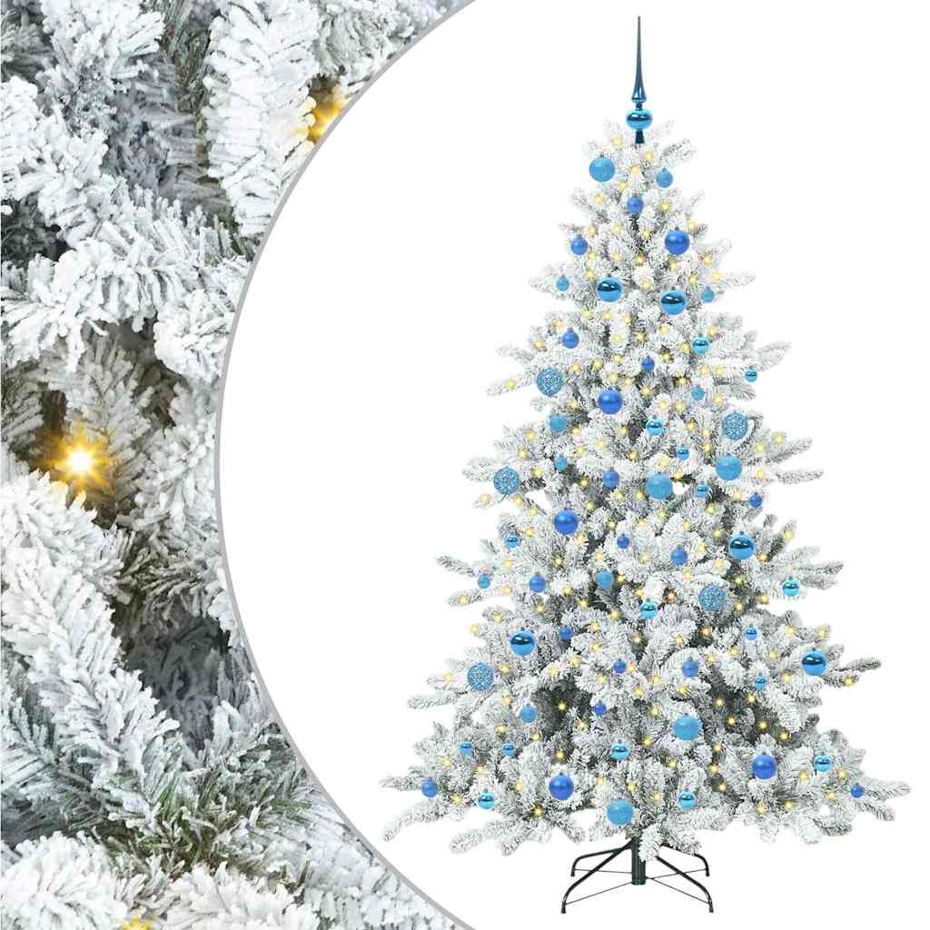 Kunstmatige Inklapbare Kerstboom Wit 180 cm PVC en staal is nu te koop bij PeponiXL, paradijselijk wonen!