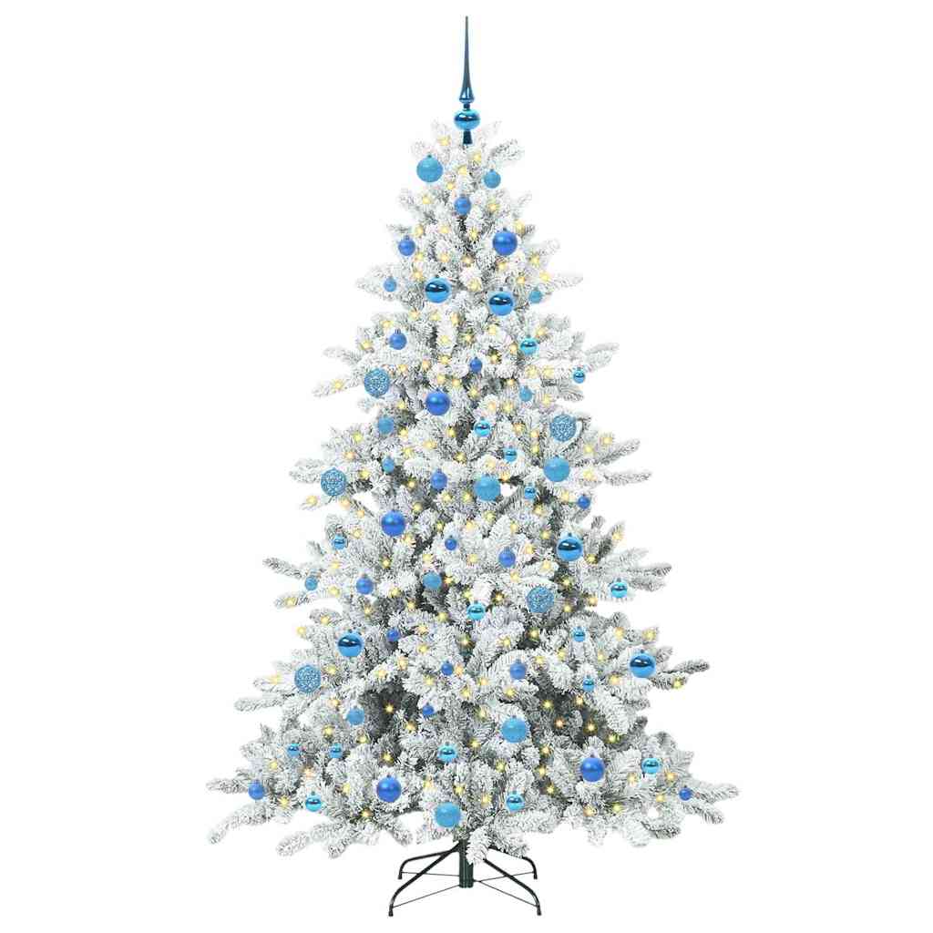 Kunstmatige Inklapbare Kerstboom Wit 180 cm PVC en staal is nu te koop bij PeponiXL, paradijselijk wonen!
