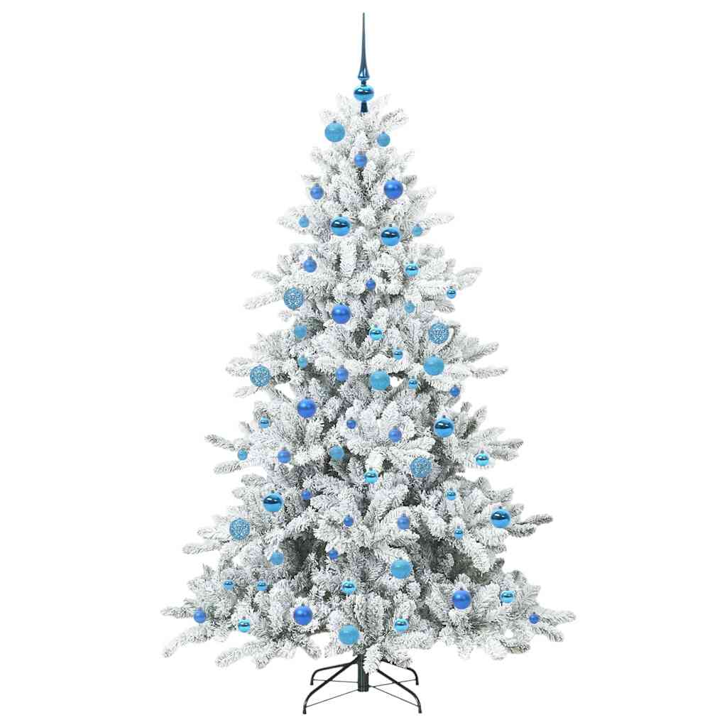Kunstmatige Inklapbare Kerstboom Wit 180 cm PVC en staal is nu te koop bij PeponiXL, paradijselijk wonen!