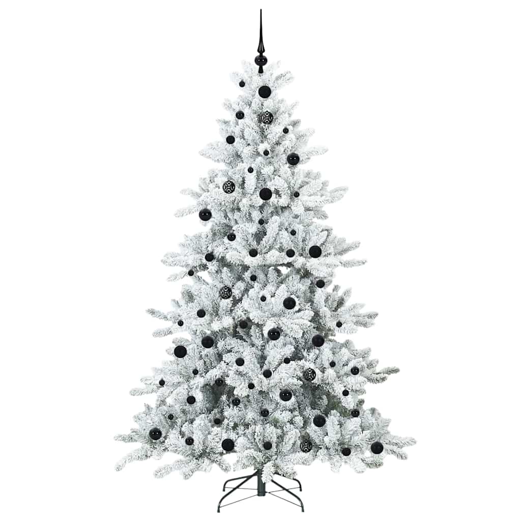 Kunstmatige Inklapbare Kerstboom Wit 210 cm PVC en staal is nu te koop bij PeponiXL, paradijselijk wonen!
