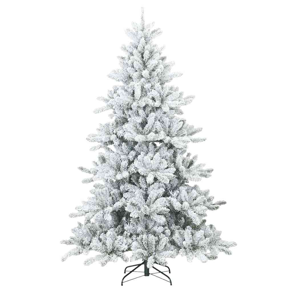 Kunstmatige Inklapbare Kerstboom Wit 210 cm PVC en staal is nu te koop bij PeponiXL, paradijselijk wonen!