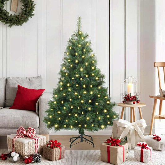 Kunstkerstboom met 150 LED met standaard Groen 120 cm PE en PVC is nu te koop bij PeponiXL, paradijselijk wonen!