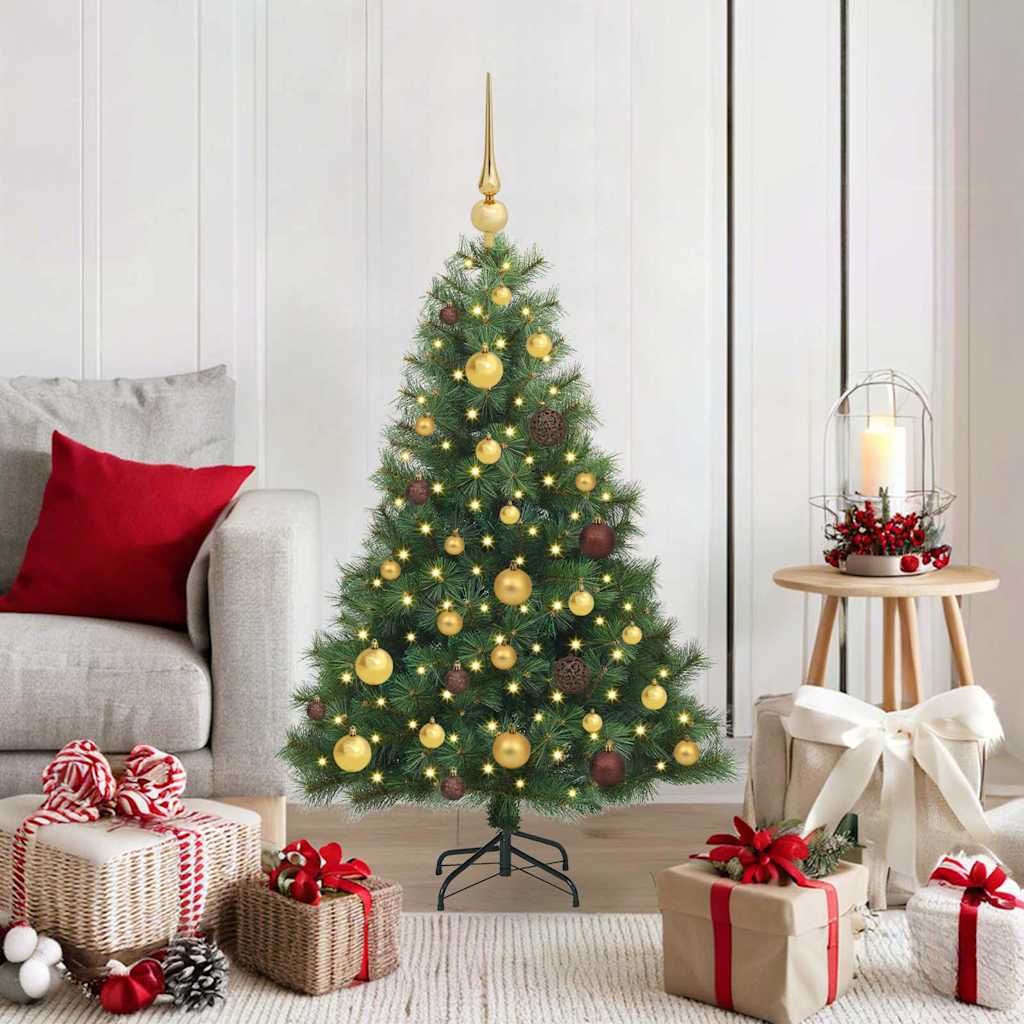 Kunstkerstboom met 150 LED met standaard Groen 120 cm PE en PVC is nu te koop bij PeponiXL, paradijselijk wonen!