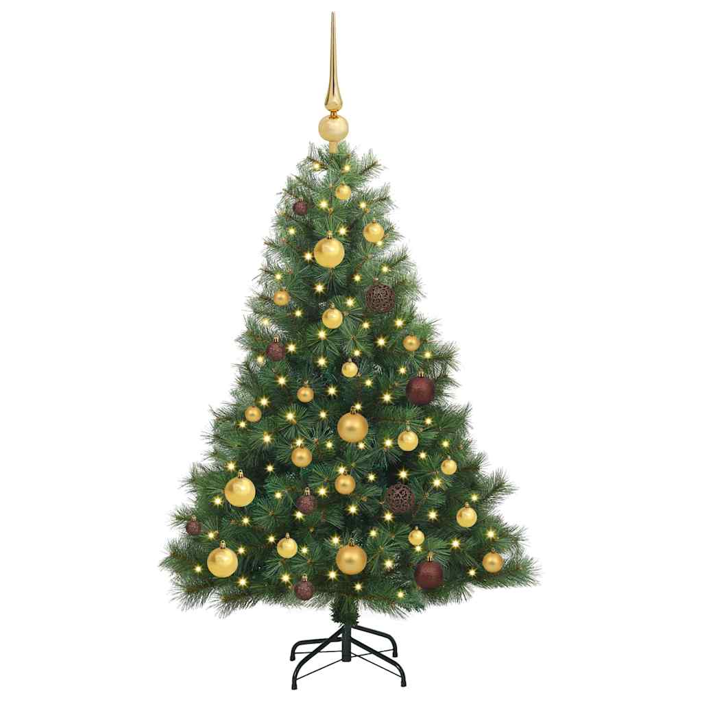 Kunstkerstboom met 150 LED met standaard Groen 120 cm PE en PVC is nu te koop bij PeponiXL, paradijselijk wonen!
