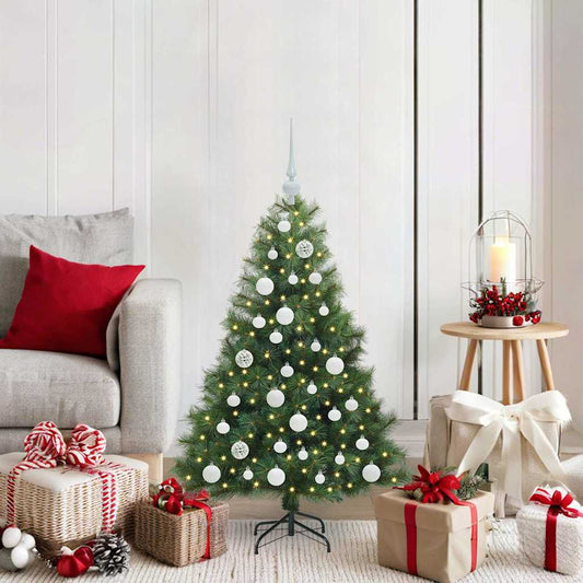 Kunstkerstboom met 150 LED met standaard Groen 120 cm PE en PVC is nu te koop bij PeponiXL, paradijselijk wonen!