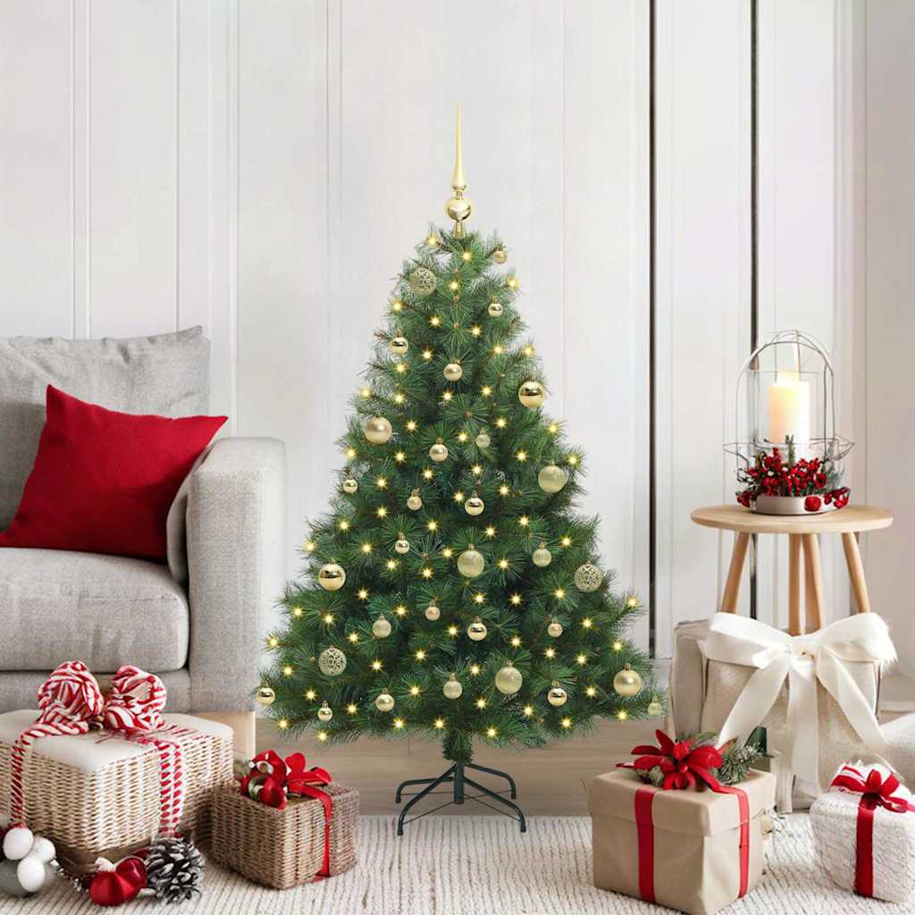 Kunstkerstboom met 150 LED met standaard Groen 120 cm PE en PVC is nu te koop bij PeponiXL, paradijselijk wonen!