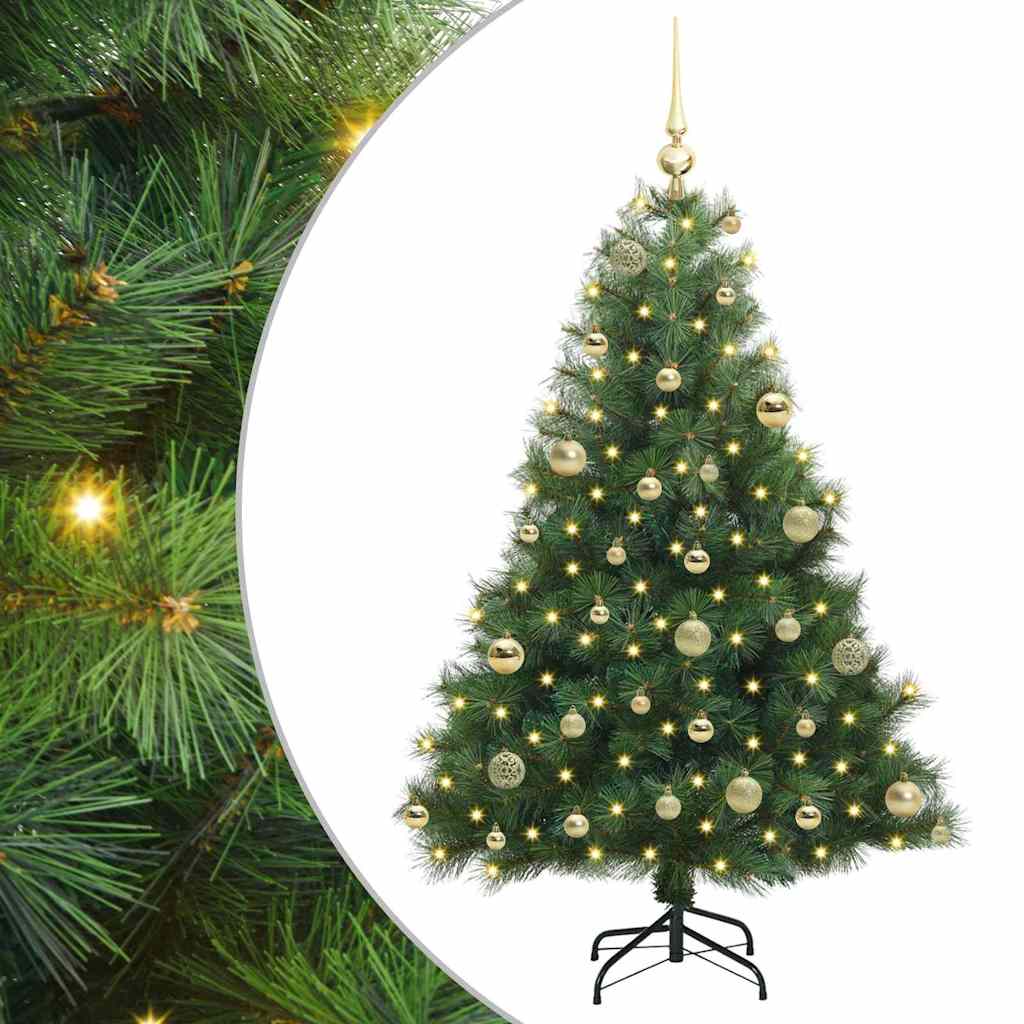 Kunstkerstboom met 150 LED met standaard Groen 120 cm PE en PVC is nu te koop bij PeponiXL, paradijselijk wonen!